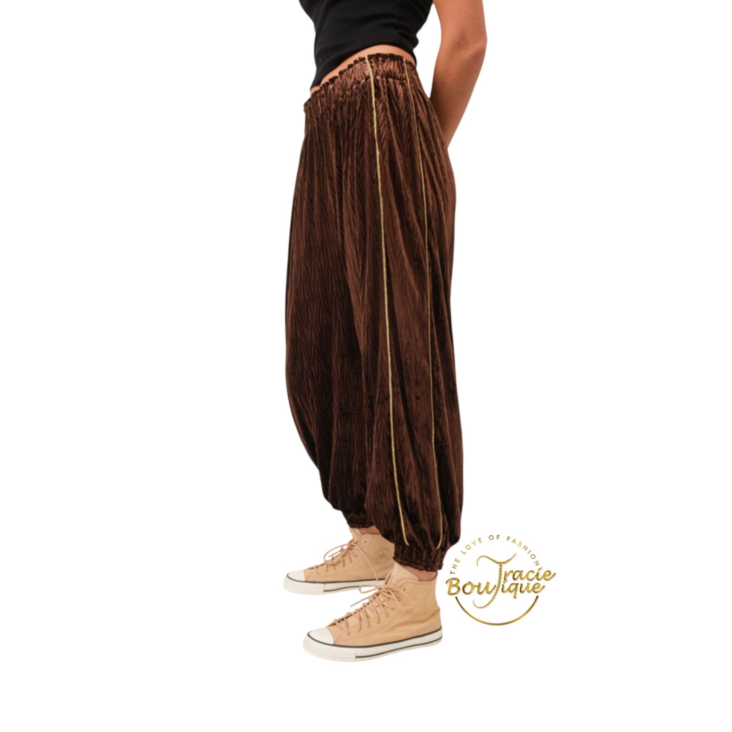 Brown Sugar Velour Jogging Suit