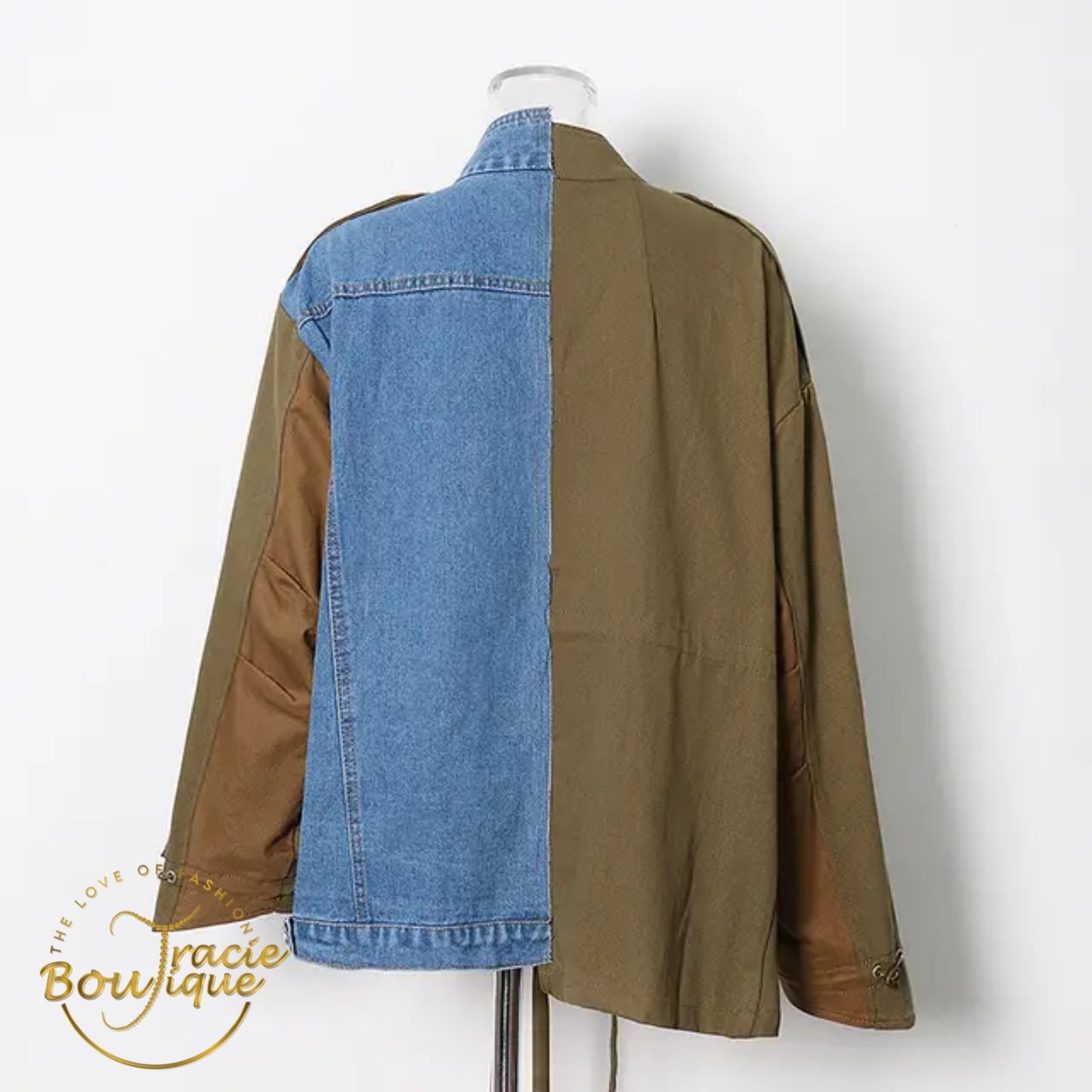 Half-n-Half Denim Jacket