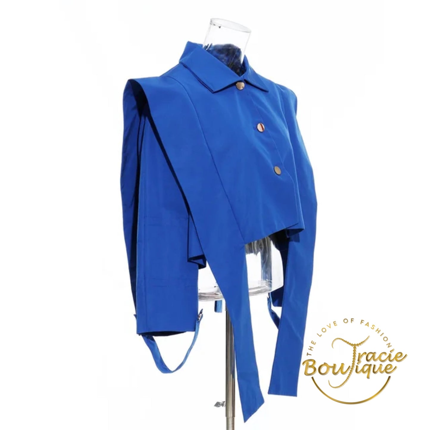 Janet Freestyle Electric Blue Shirt Jacket