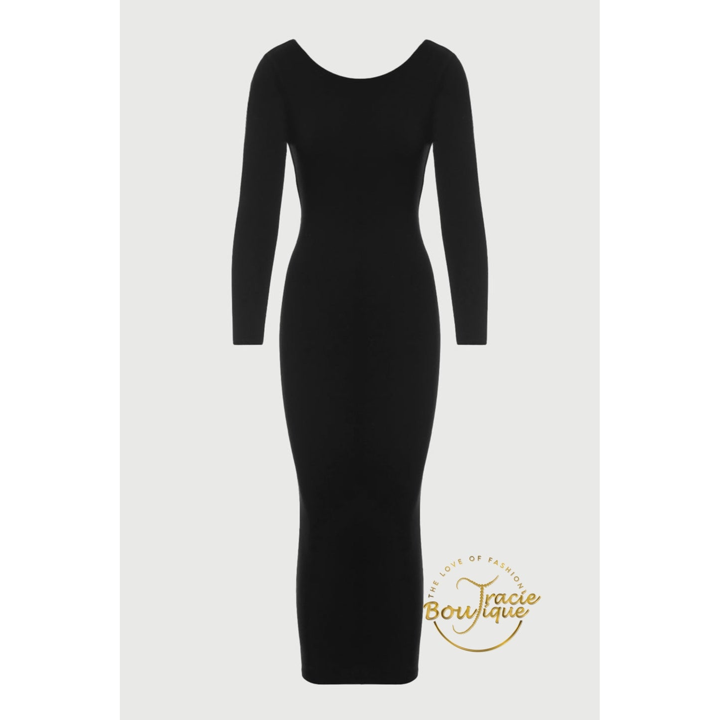 Keep the Back Open Midi Dress