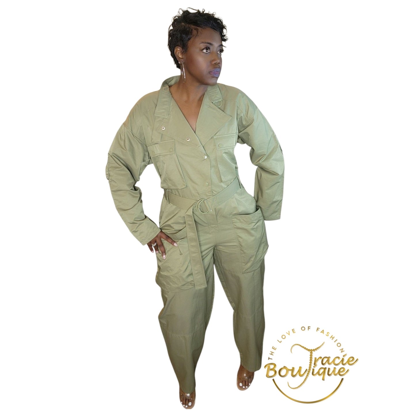 Ms. Diva Military Jumpsuit