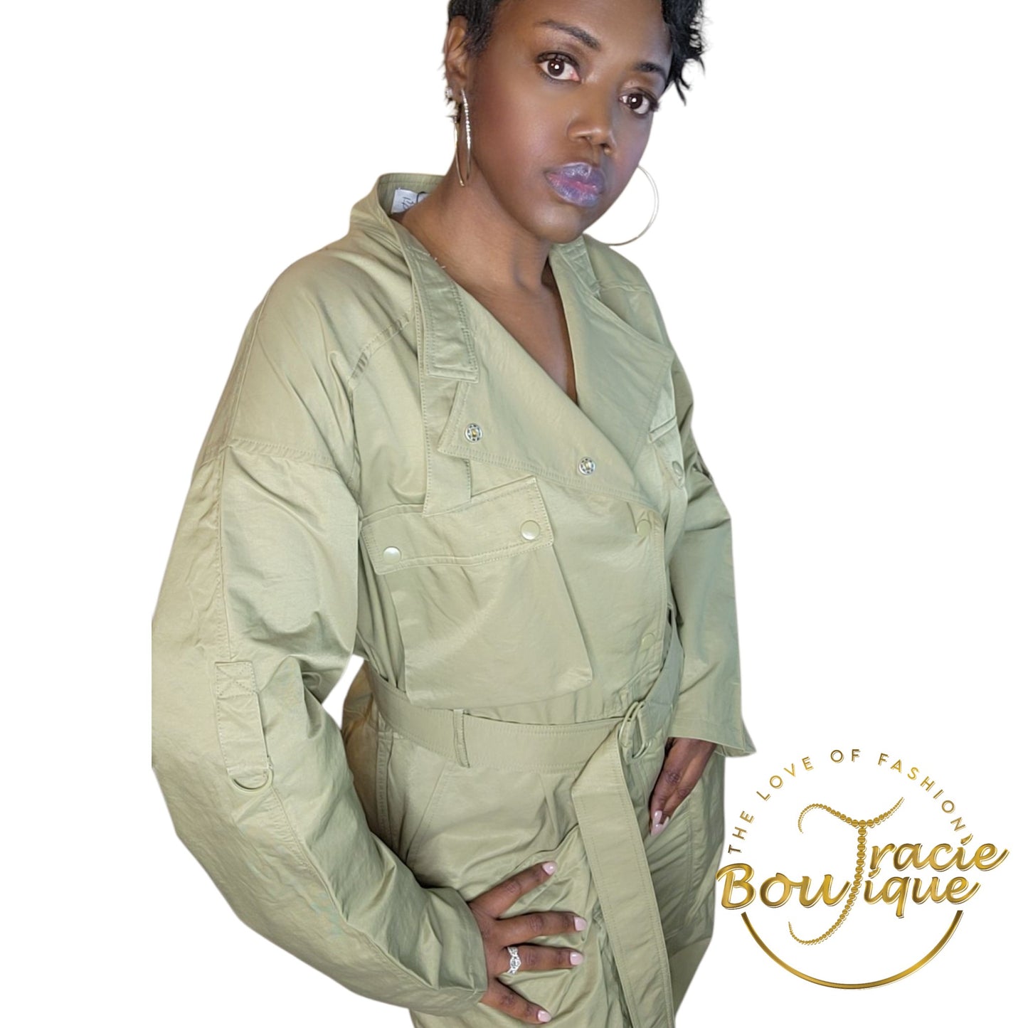 Ms. Diva Military Jumpsuit