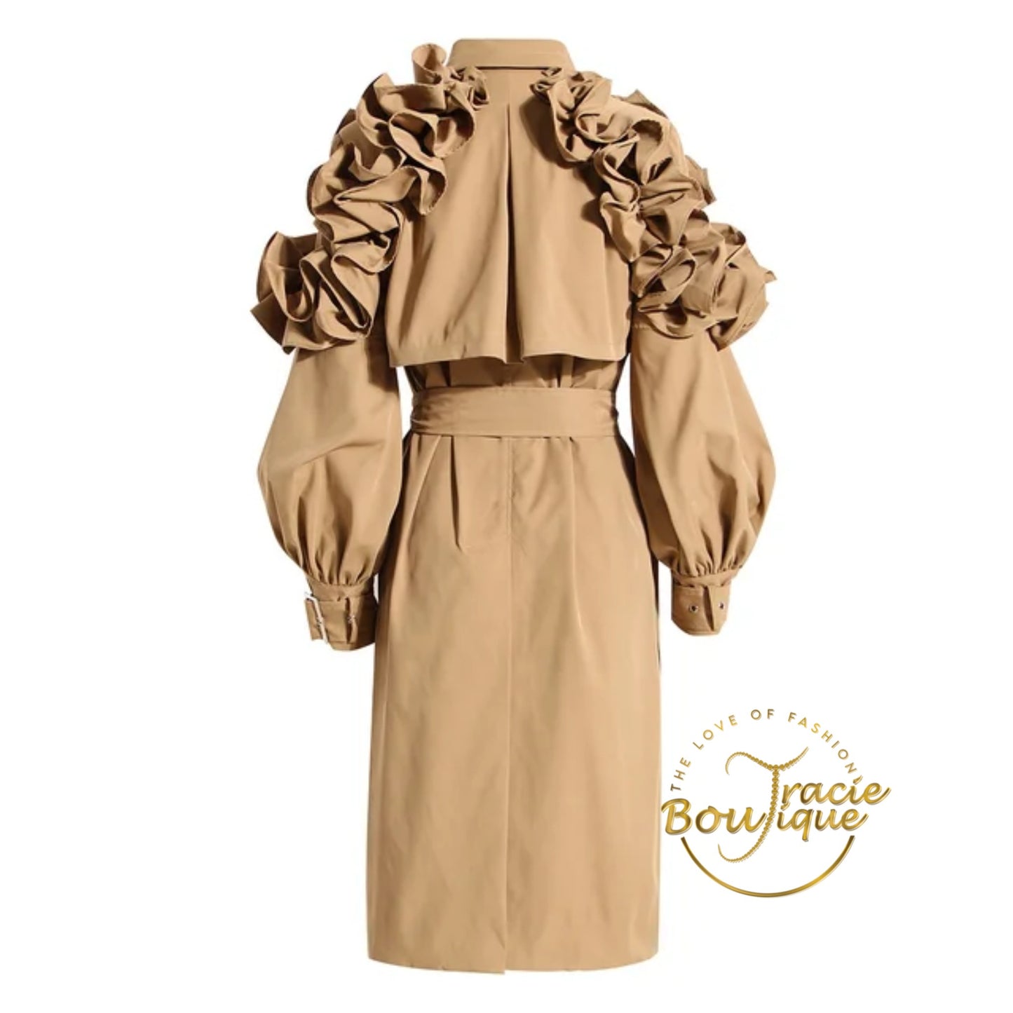 Rose Petal Trench Coat