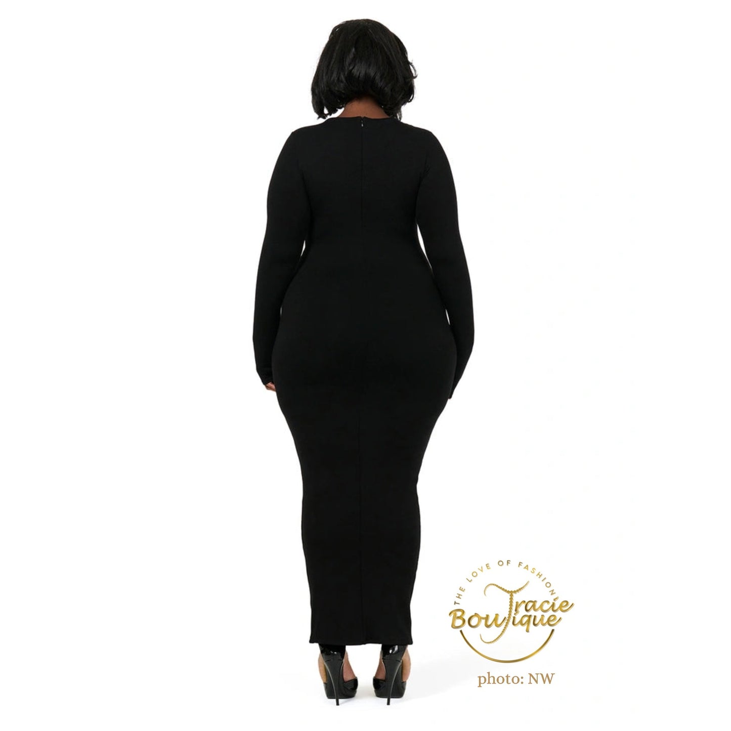 Sculpt Me Mock Neck Dress