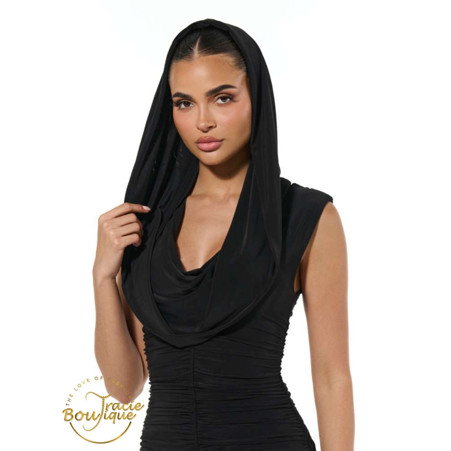 The Ruched Hoodie Dress