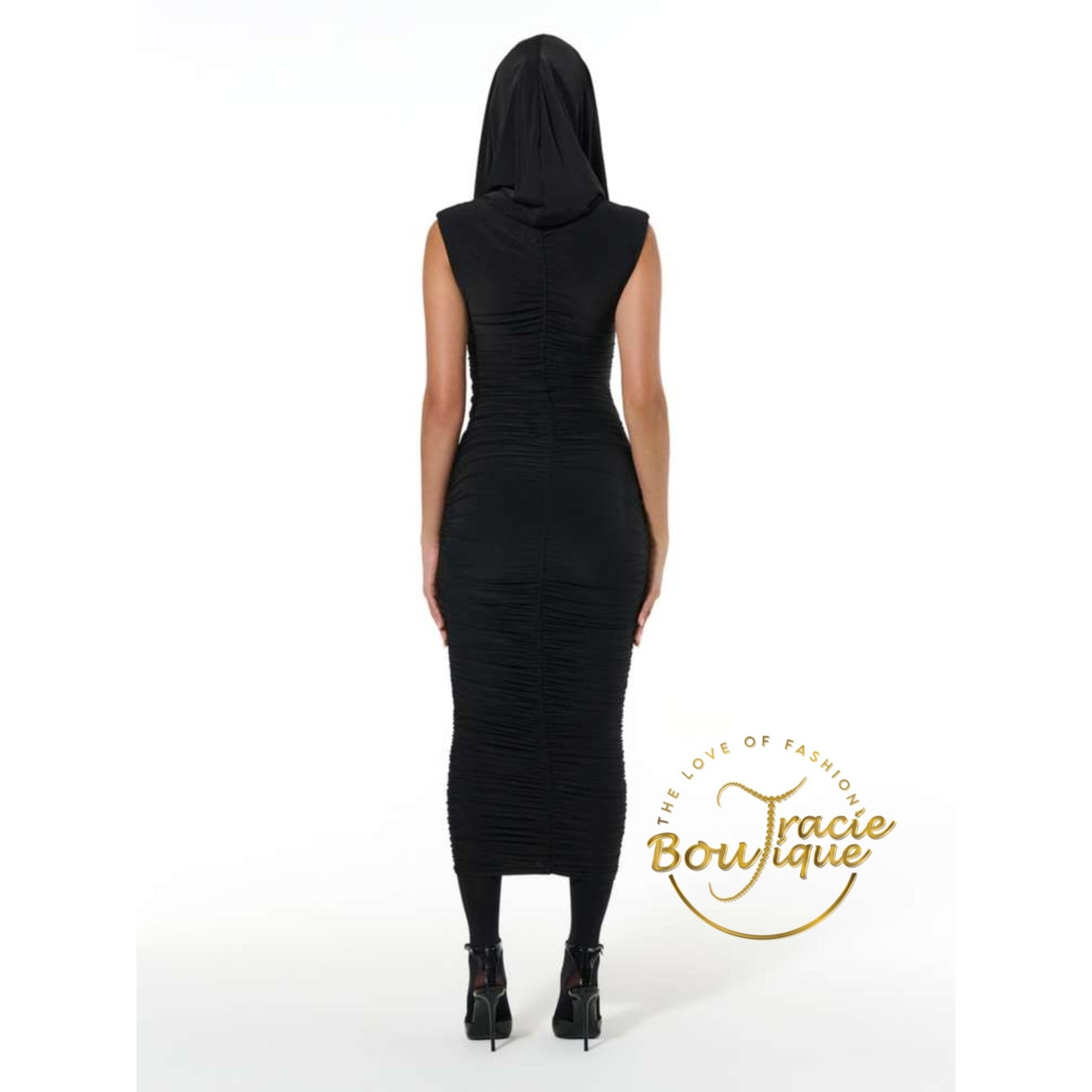 The Ruched Hoodie Dress