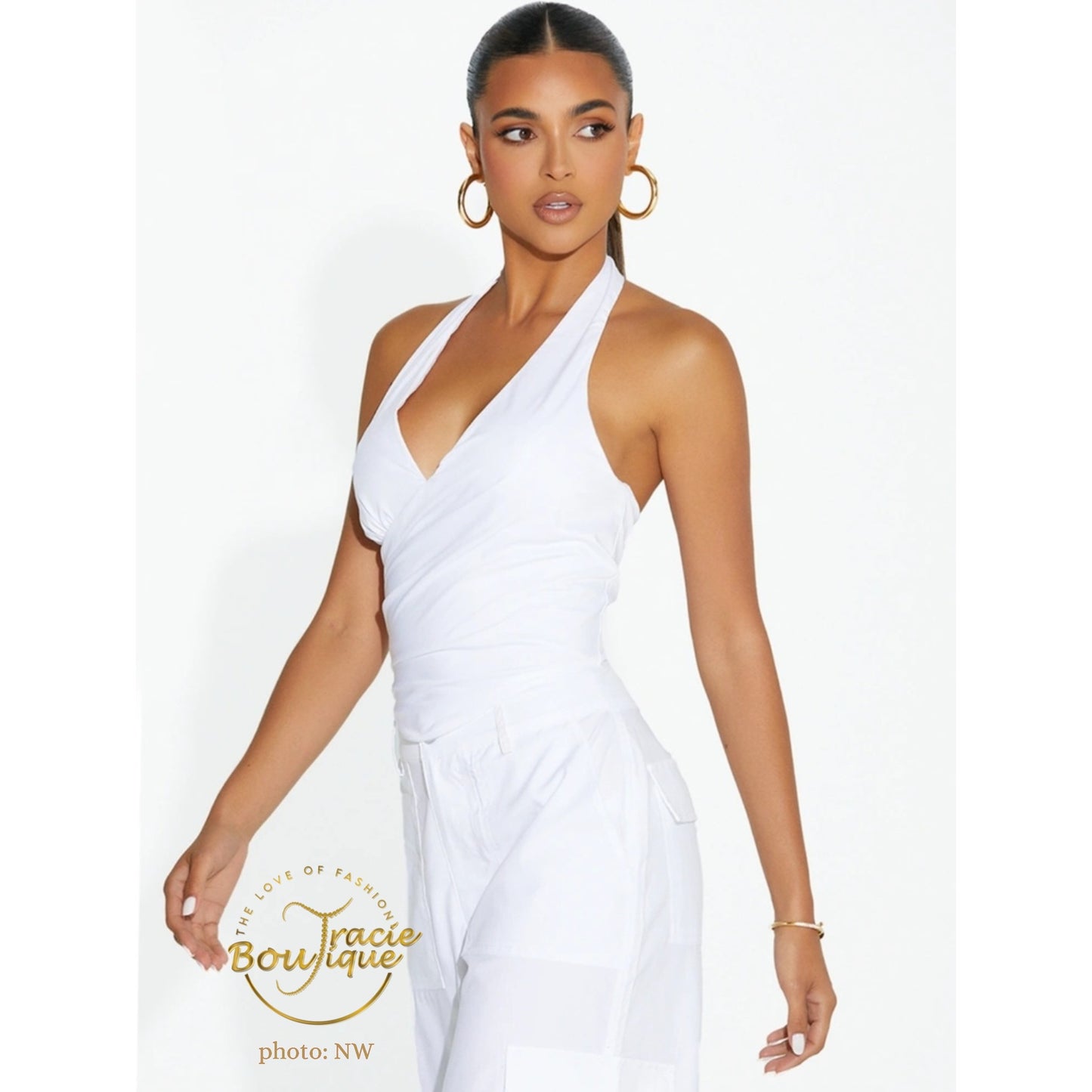 Wrapped Up Corset Halter Top