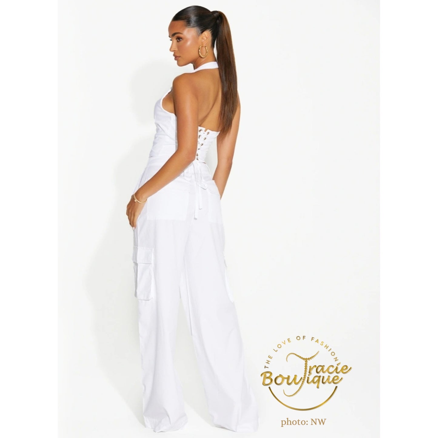 Wrapped Up Corset Halter Top