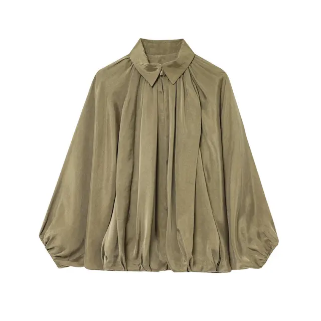 The Elevated Drape Jacket Blouse
