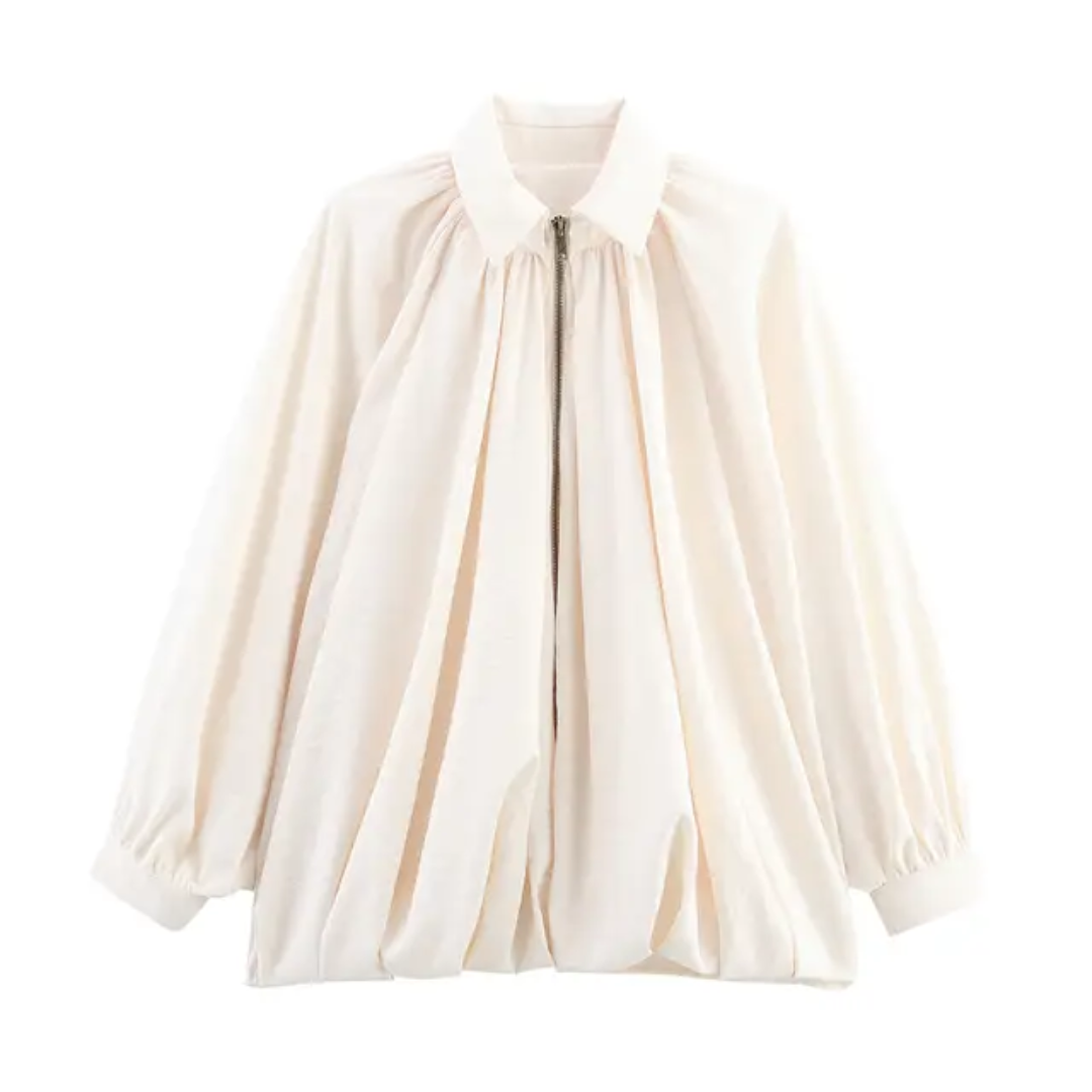 The Elevated Drape Jacket Blouse