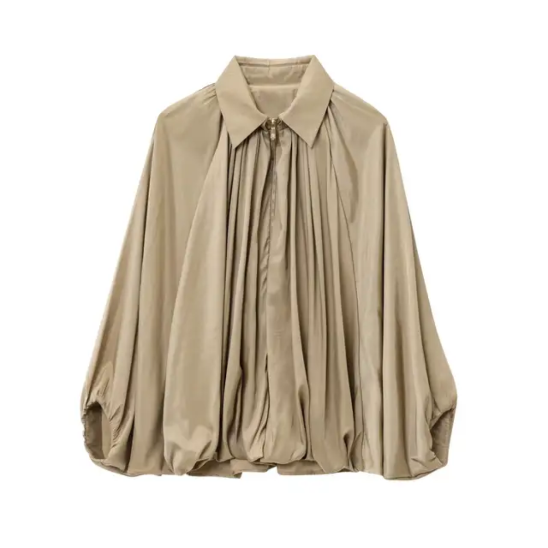 The Elevated Drape Jacket Blouse