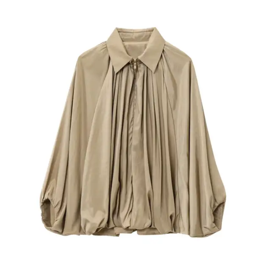 The Elevated Drape Jacket Blouse