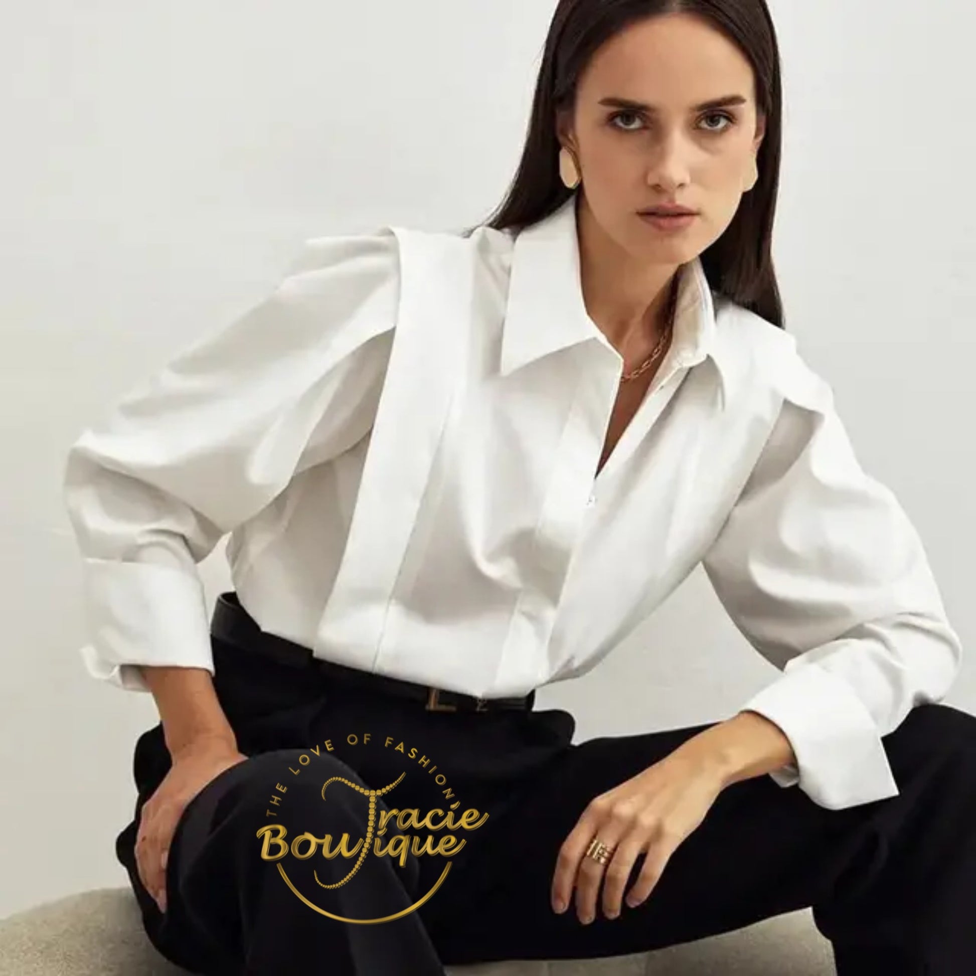 Boss Lady Dress Shirt Tracie J Boutique Boss Lady Dress Shirt Tracie J Boutique