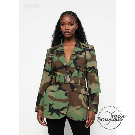 GI Jane Camo Blazer
