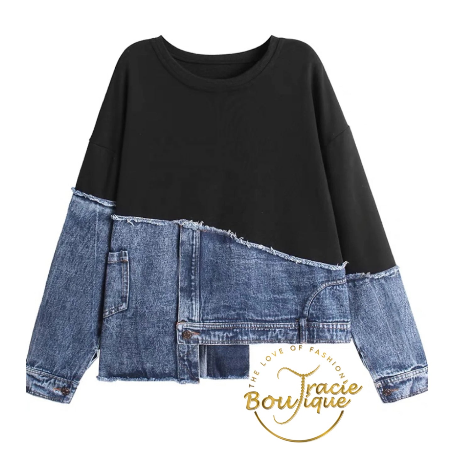 The Denim Fusion Sweatshirt