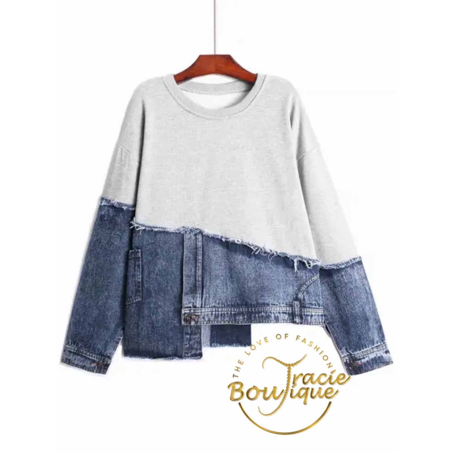 The Denim Fusion Sweatshirt