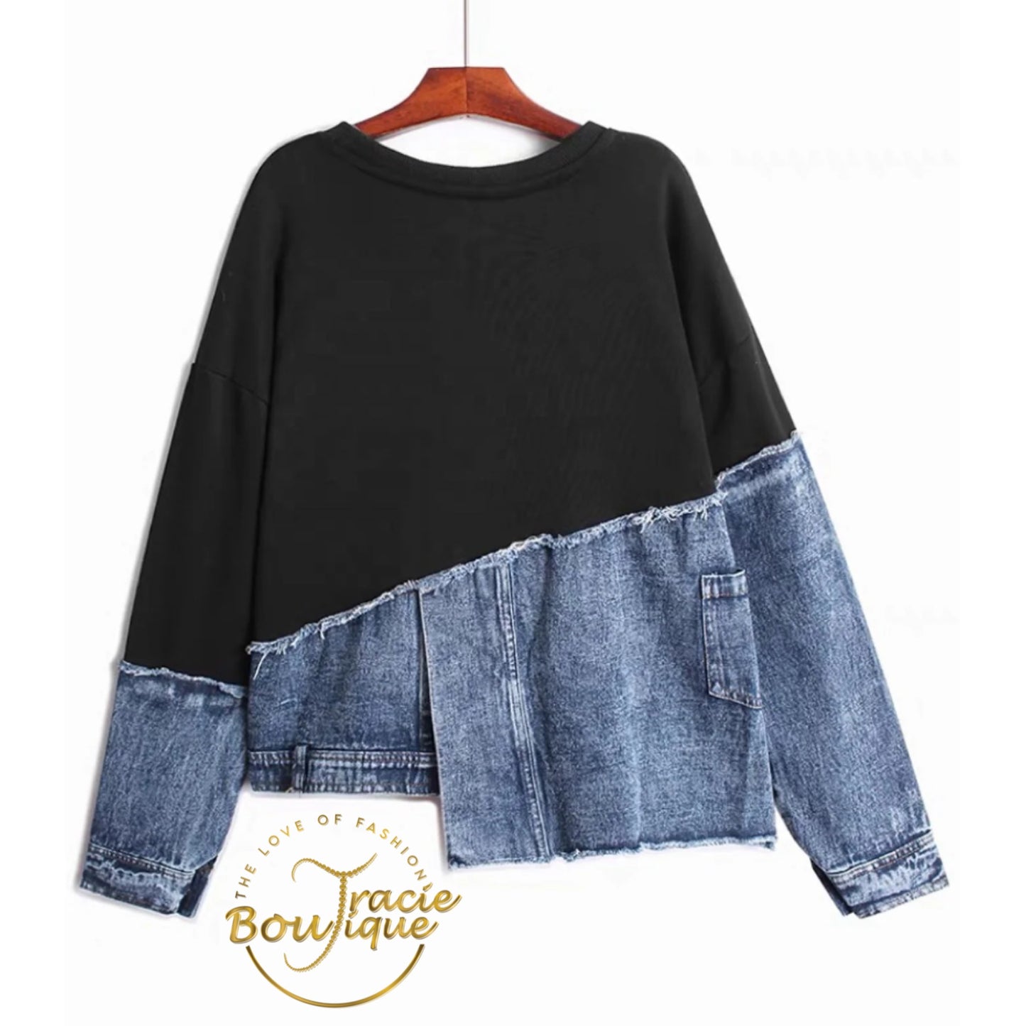 The Denim Fusion Sweatshirt
