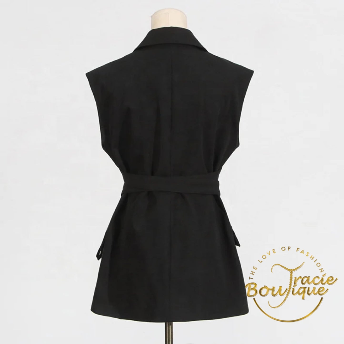 The Luxe Cross-Strap Blazer Vest