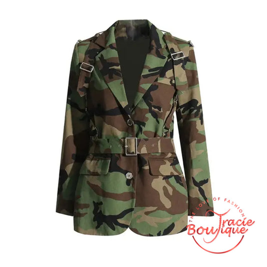 GI Jane Camo Blazer