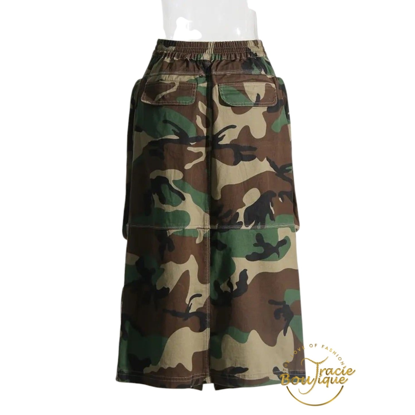 "Got Pockets" Camouflage Cargo Skirt