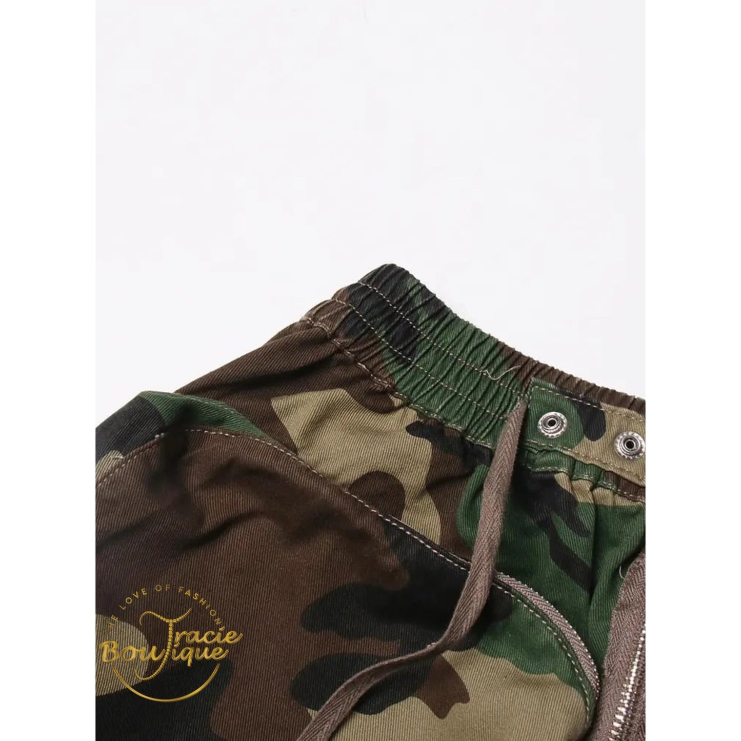 "Got Pockets" Camouflage Cargo Skirt