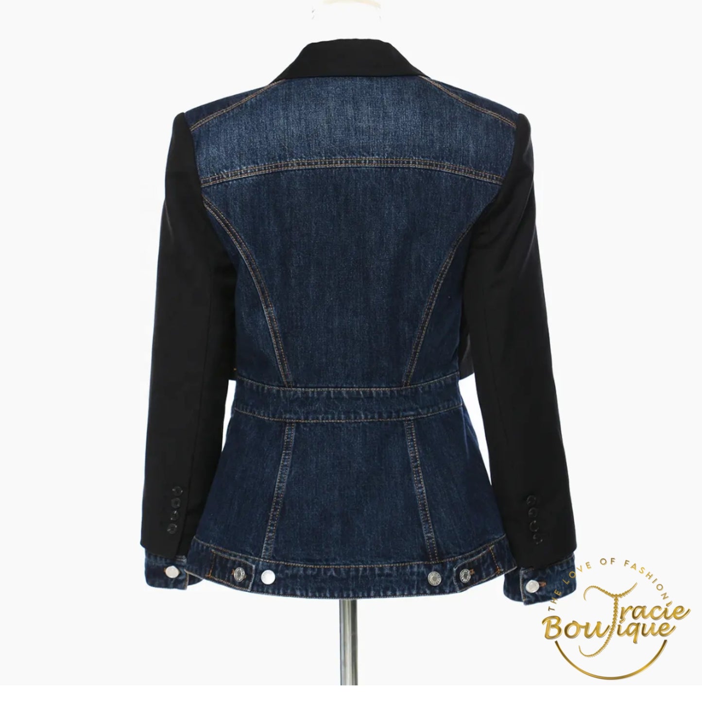 Half Business Denim Jacket