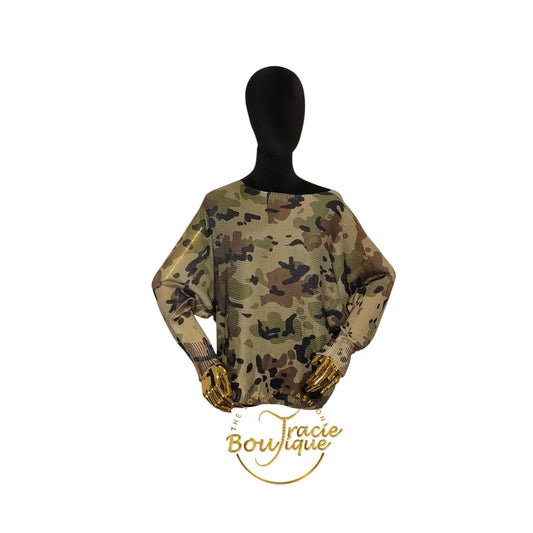 Leopard Camo Sweater