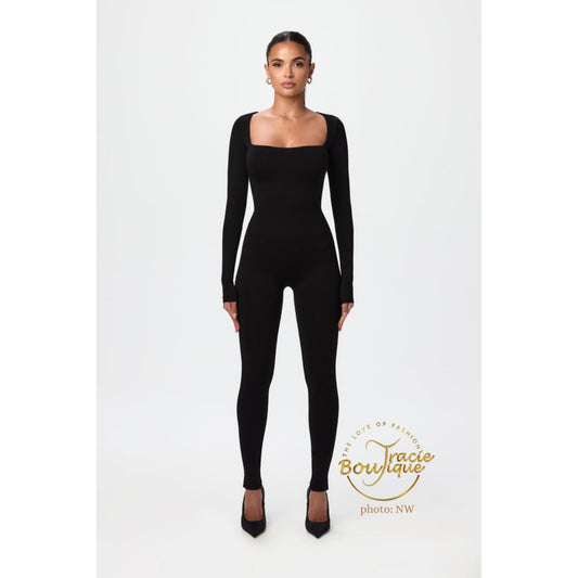 Sculpt Me Square Neck Jumpsuit