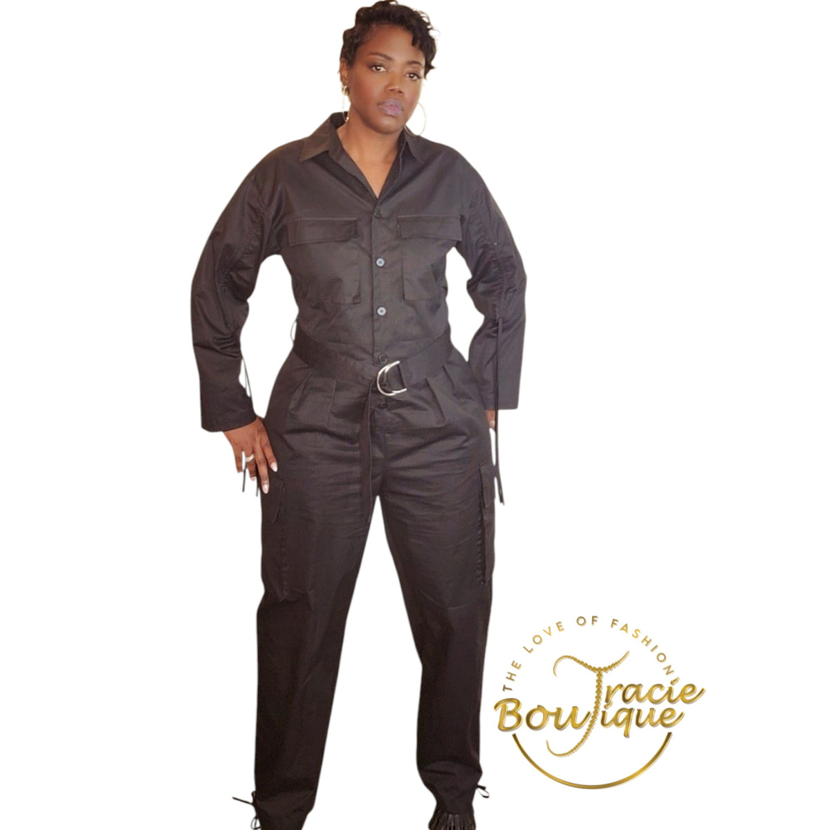 Tie Me Down Cargo Jumpsuit