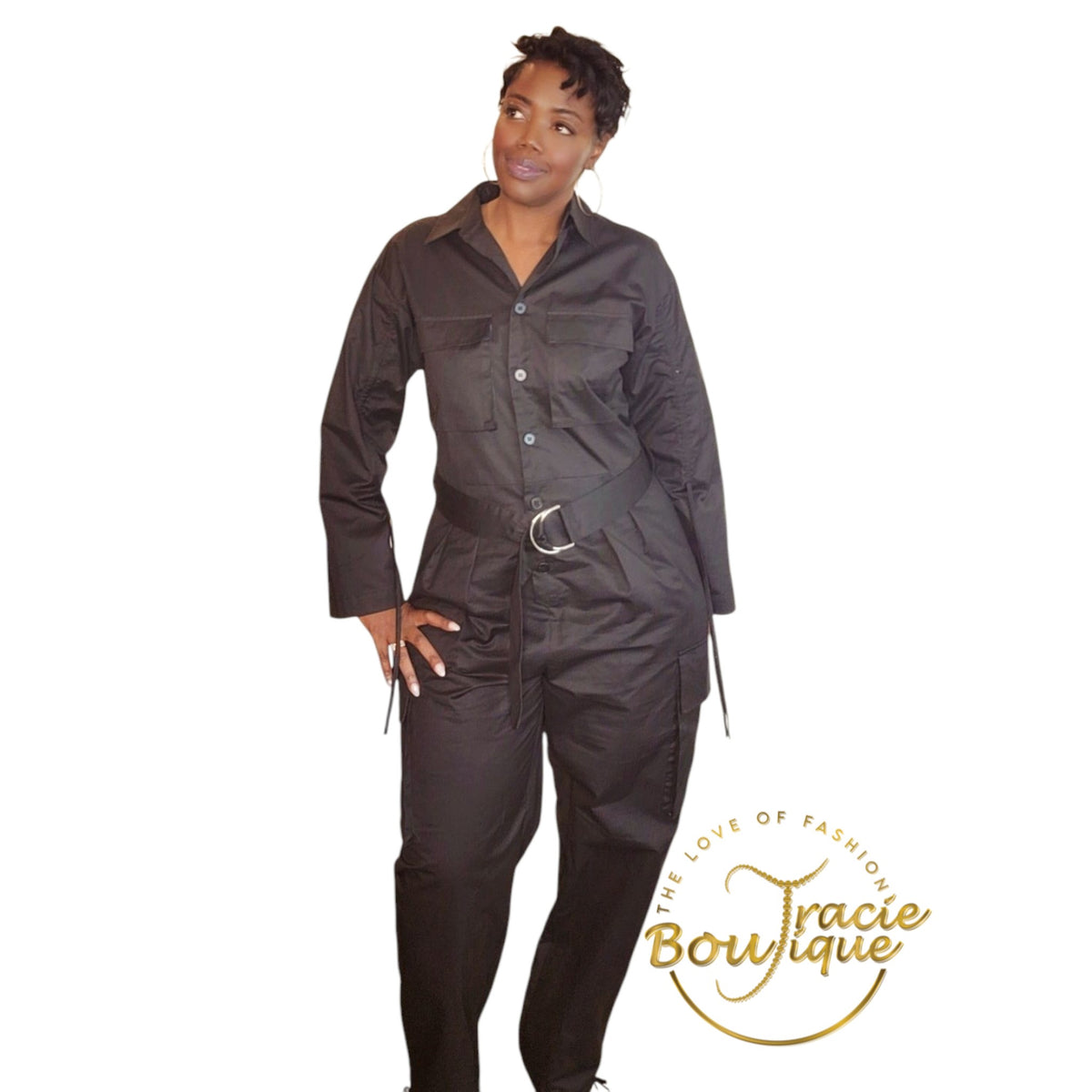 Tie Me Down Cargo Jumpsuit