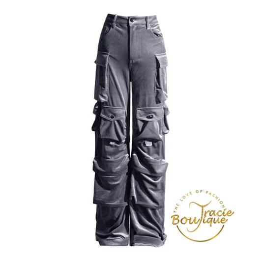 Velveteen Cargo Pants