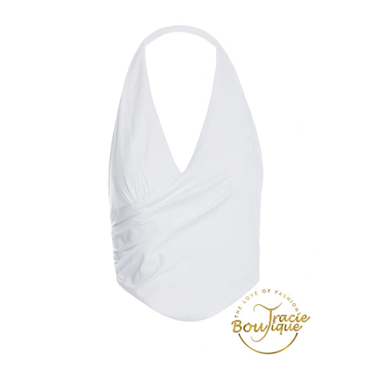 Wrapped Up Corset Halter Top