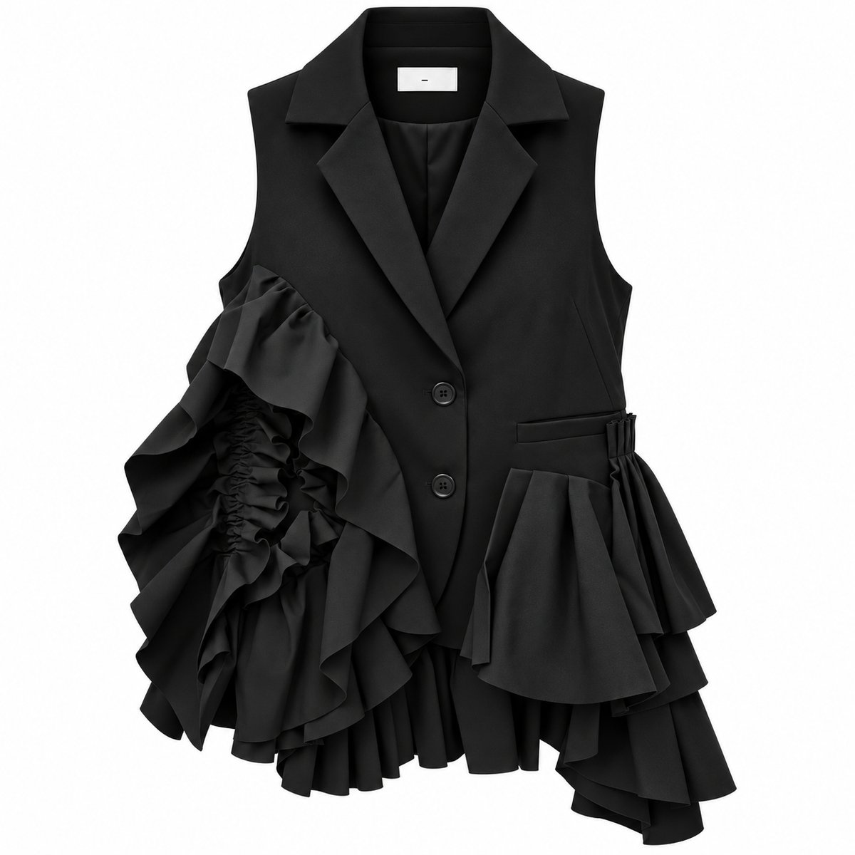 The Taylor Ruffled Statement Vest