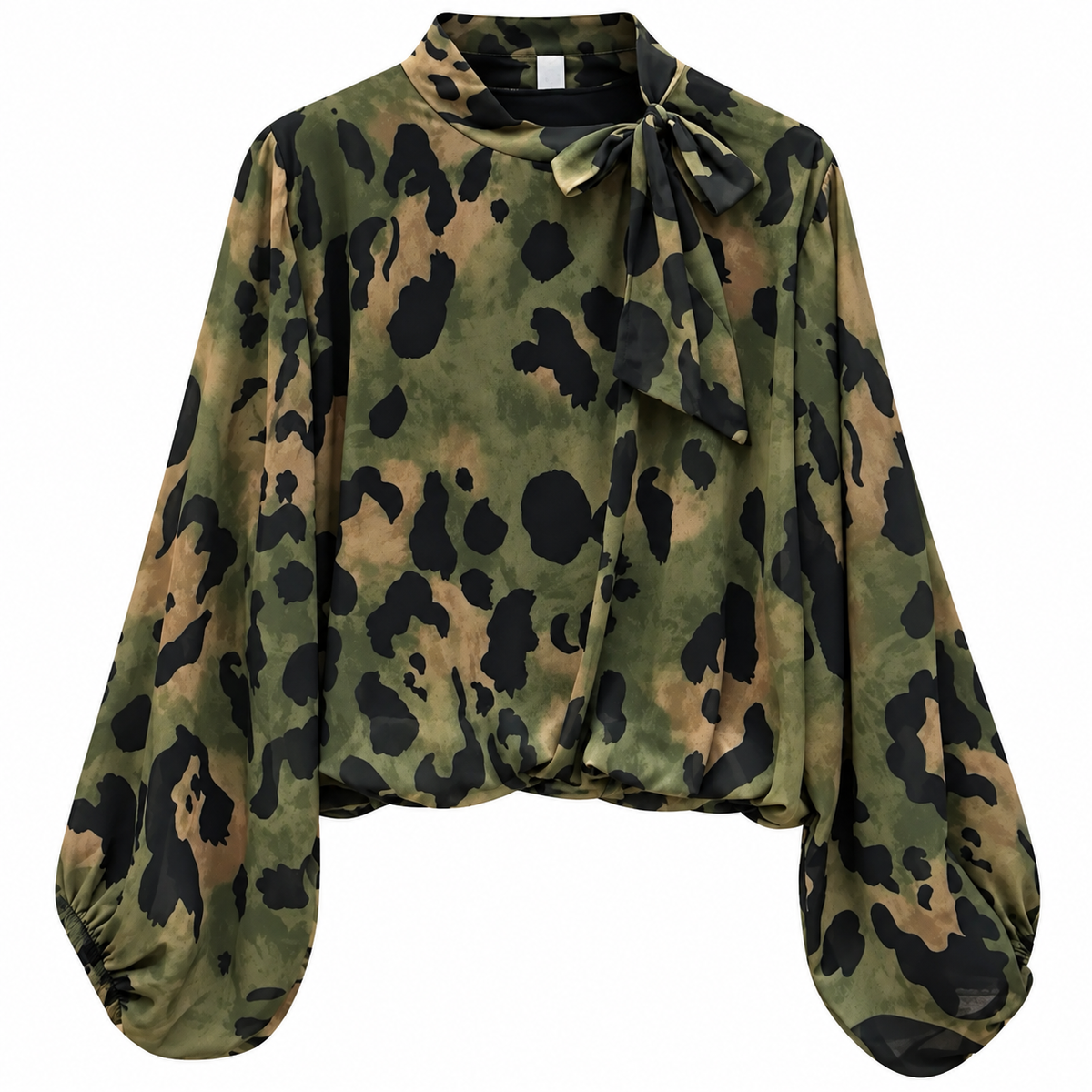 Wild Intentions Tie-Neck Blouse